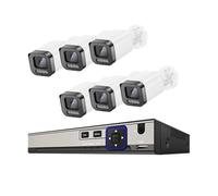 5MP PoE NVR Kit Color Night Face Detect (4T, 8CH NVR x 6Cameras)