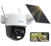 5MP Telecamera WiFi Esterno Senza Fili con Pannello Solare Videocamera