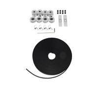 5Mx6Mm Gt2 Cinghia Dentata + 4 Pezzi 20 Denti 5Mm Puleggia Diametro Interno + 4 Pezzi Tendicinghia + 4 Pezzi Tenditore Molla di Tensione + 2 Pezzi