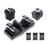 5ND941431B 5ND959857 5ND959855 Interruttore Alzacristalli Automatico Fari Cromato Per VW Per Golf 5 6 Per Tiguan Per Passat B6 Per Jetta 6 GTI Interruttore Finestra Auto(3PCS 5ND959855)