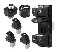5ND959857 Interruttori finestrini cromati 6 pezzi | Pulsanti, comando specchietti e alzavetro, plastica, per auto 4 porte, per MK5 e MK6