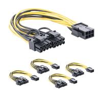 5Pack Scheda Madre Grafica 6 Pin a 8 pin Pcie Adattatore 6Pin PCI Express a 2 X PCIe 8 (6+2) Pin Scheda Video PCI-e GPU VGA Y-splitter Hub Cavo di Alimentazione GPU a GPU