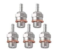 5Packs RC Candelina #4 N4 Medium Hot Spark Nitro Parti del motore 7017 Compatibile con Traxxas Kyosho Redcat HPI HSP 1/8 1/10 RC Auto Truck Buggy