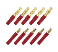 5Pairs 3.5mm Bullet Connector a 4mm Bullet Connector Banana Gold Plug No Wire Adapter per RC Car Boat FPV ESC Motor