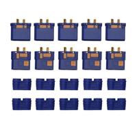5Pairs Anti-Spark QS8-S EC8 Connettore Maschio Femmina Placcato Oro Connettore Caricabatteria Bullet, for RC Airplane Drone Car E-bike (Color : 5pairs blue)