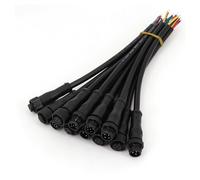 5Pairs Black Waterproof IP68 2/3/4/5/6/8 Pin 20cm Male and Female LED Strip Outdoor Cable Connector MQXFCZUX(5Pairs 6Pin 6x0.2mm)