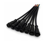 5Pairs Waterproof IP67 2/3/4/5 Pin LED Strip Male and Female Cable Connector NWPNLXEA(5Pairs 3Pin 3x0.75mm)