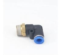 5pc 1/4" Male to Fit Tube O/D 6mm Pneumatic Elbow Push In Connector Union Quick Release Air Fitting Plumbing