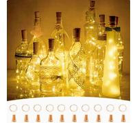 5PC/10PC LED Bar Bottiglia di vino Luci della stringa di sughero 2M Fata Filo di rame per la decorazione del giardino di nozze di festa