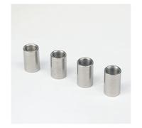 5pc 3/8" BSP Female Thread 304 Stainless Steel Pipe Fitting Full Socket Round Connector for water oil air