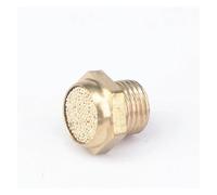 5PC 3/8" BSP Male Thread Brass Flat Cylinder Pneumatic Air Breather Silencer Connector fitting