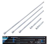 Blue Spot Tools 02089 - Set di 5 barre di prolunga extra lunghe, 3/8", colore: Argento