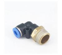 5pc 3/8" Male to Fit Tube O/D 6mm Pneumatic Elbow Push In Connector Union Quick Release Air Fitting Plumbing