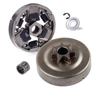 5pc 7T Clutch Drum Sprocket Cage Washer E-clip fit for Stihl 026 MS260 024 MS240