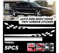 5PC Adesivi Per Auto PVC Strisce Grafiche Fiancate Per Audi A3 S3 RS3 All Models