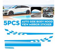 5PC Adesivi Per Auto PVC Strisce Grafiche Fiancate Per Audi A6 S6 RS6 All Models