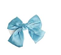 5pc Big Hair Bow Ties Clips Satin Two Layer Butterfly For Women Bowknot Hairpins Trendy Girls Accessories Barrettes(A4)
