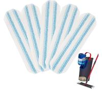 5pc Fit for ViledaH2PrO e O-CedarH2PrO Flat Mop Ricambi lavabili e riutilizzabili,in microfibra,Utilizzo asciutto e bagnato,bilisicuri su pavimenti in legno,vinile,piastrelle,battiscopa,pareti
