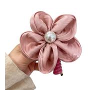 5pc Flower Ponytail Head Rope 7/9/10CM Telephone Line Hair Loop Elastic Bands Spiral Coil Woman Accessories(C-Pink-10cm)