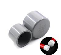 5Pc Grigio PVC Tappo Del Tubo Raccordi Connettore 20/25/32/40/50mm Giardino Tubo Dell'acqua Spina giunto di Plastica Tubo End Cap-ID 32mm