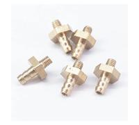 5pc Hose Barb I/D 3 mm x M3 Metric Male Thread Brass coupler Splicer Connector fitting