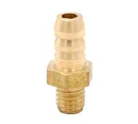 5pc Hose Barb I/D 5mm x M5 Metric Male Thread Brass coupler Splicer Connector fitting for Fuel Gas Water