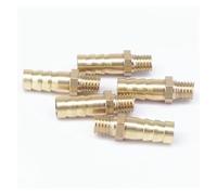 5PC Hose Barb I/D 8mm - M8x1.25 Metric Male Thread Brass coupler Splicer Connector fitting YZWRWRMKTB