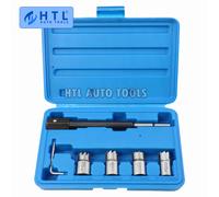 5PC Iniettore Diesel Sedile Taglierina di Rimozione Kit di Strumenti di Rimozione Per Delphi Bosch BMW Merc CRD PSA Ford Fiat Peugeot Taglierina Strumento di Pulizia