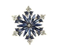 5pc Inlaid Plant Flower Brooch, Crystal Chest, Colorful Diamond(D203UMMBR3891BL)