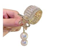 5pc Long Tassel Hairpin Anti-Collapse Side Clip Hair Accessories Headdress Grab Braided(Gold-8)