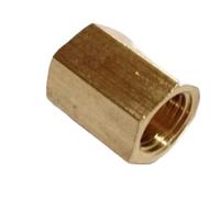 5pc M10x1mm Female Thread Brass Pipe Fittings Hex Nut Rod Connector Coupling