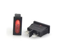 5PC red KCD1-110 Instrument Switch 21x10mm SPST 2 Pin 250V 6A Boat Snap-in ON OFF Rocker Switch Controls Switches
