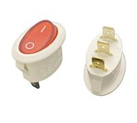 5PC TH1 T85 boat type switch button with light 3 pin 2 high current 15A oval power supply warping switch