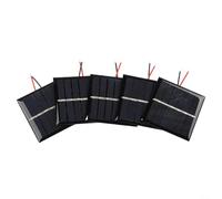 5PCS 0 45W 3V Pannello solare con filo, perfetto per l'illuminazione esterna e fabbisogno energetico 54x54MM