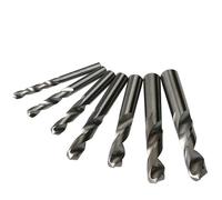 5Pcs 0.5mm-7mm Solid Carbide Drill Bits Set, Uncoated (Bright) Finish, Round Shank, Spiral Flute Twist Drill Bit for Metal(4.6mm 5pc)