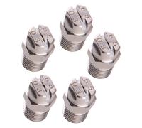 5PCS 1/4" High Pressure Washer Spray Tips Nozzles Connect Set Silver