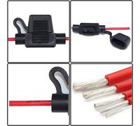 5PCS 10 Scatola Fusibile Inline Impermeabile In Metallo Per Auto Barca SUV C1Q3