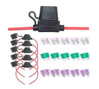 5PCS 10 Scatola Fusibile Inline Impermeabile In Metallo Per Auto Barca SUV R5R9