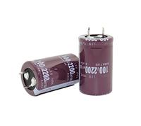 5PCS 100V2200UF Condensatore elettrolitico radiale 2200UF 100V 25x40mm Elementi di accumulo di energia