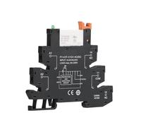 5PCS 10PCS Modulo relè sottile su guida Din HF-41F Relè di potenza integrato for montaggio su PCB 12V 24V 48V 110V 230V con presa relè 6.2mm(5PCS,230VAC)
