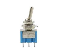 5pcs 10pcs MTS-102 MTS-103 Toggle Switch 6A 125VAC on on SPDT 6mm Switch DPDT on Off on Waterproof Cap(MST-103,5pcs) Controls Switches