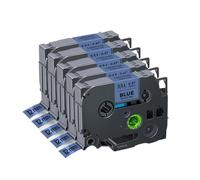 5pcs 10pcs TZE-231 nastro etichetta compatibile 12 mm laminato bianco per PTH110 D210 Label Maker Works con TZE 231 Style Tape(5PK Black on Blue)