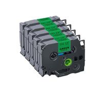 5pcs 10pcs TZE-231 nastro etichetta compatibile 12 mm laminato bianco per PTH110 D210 Label Maker Works con TZE 231 Style Tape(5PK Black on Green)