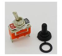 5pcs 15A 250V SPST 2 Terminal ON OFF Toggle Switch with waterproof cap