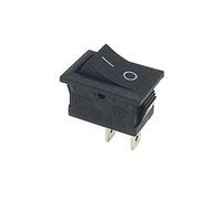 5pcs 15mm × 21mm KCD1 Series 2/3/4/6 Pin Pin Power Interruttori 6A/250V 10A/125V AC 2/3 Position Black Butto,KCD1-101 Black