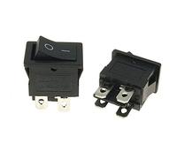 5pcs 15mm × 21mm KCD1 Series 2/3/4/6 Pin Pin Power Interruttori 6A/250V 10A/125V AC 2/3 Position Black Butto,KCD1-104