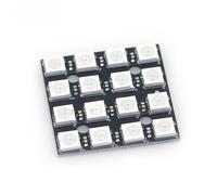 5pcs 16-bit per led rgb per ws2812b per layout per 4x4