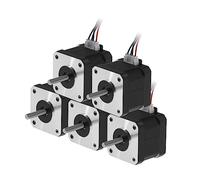 5PCS 17HS4401 Nema17 Motore Passo-passo 4-lead 42 Motore 42BYGH 1.5A Con Linea For Stampante 3D Macchina For Incisione CNC(17HS4401S-XH2.54)