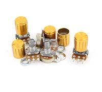 5pcs 1K resistori variabili OHM lineare cono potenziometro rotativo 1KB B1K pot potenziometri w manopole AMNzOgOdL