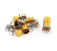 5pcs 200K resistori variabili OHM lineare cono potenziometro rotativo B200K Pot potenziometri w manopole AMNzOgOdL